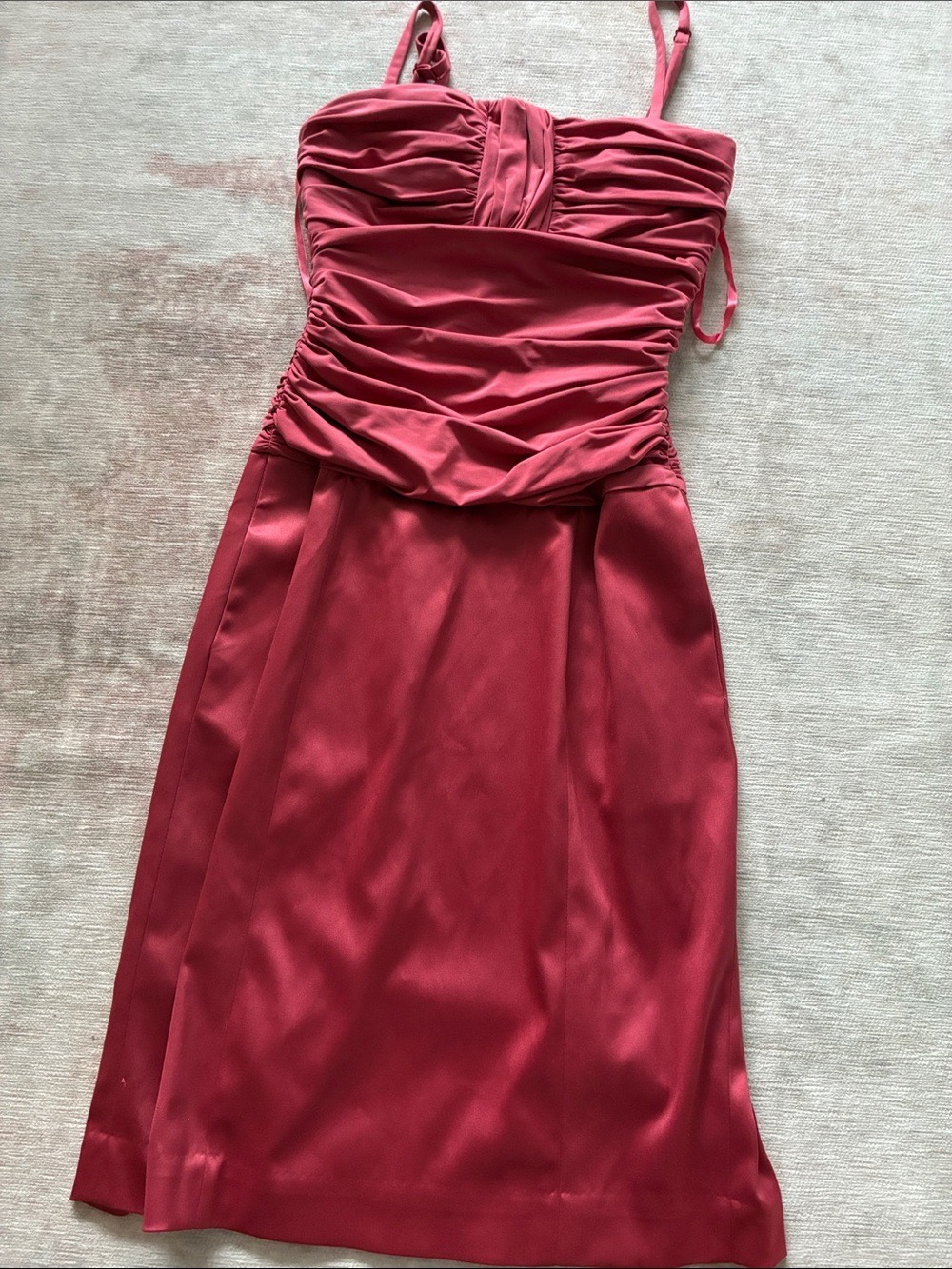 Max and Cleo Pink Orange Dress Size 2